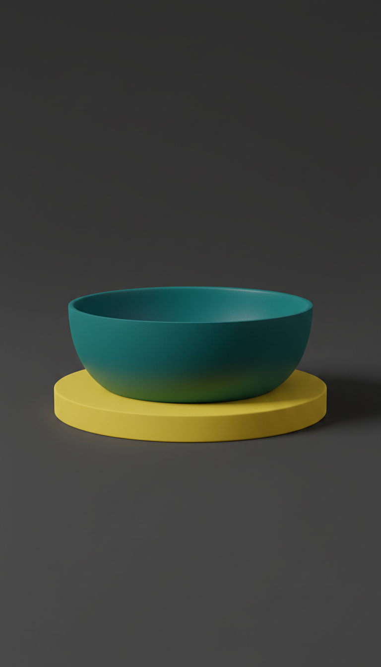 Silicone Pet Bowl In Sculptural Shape
