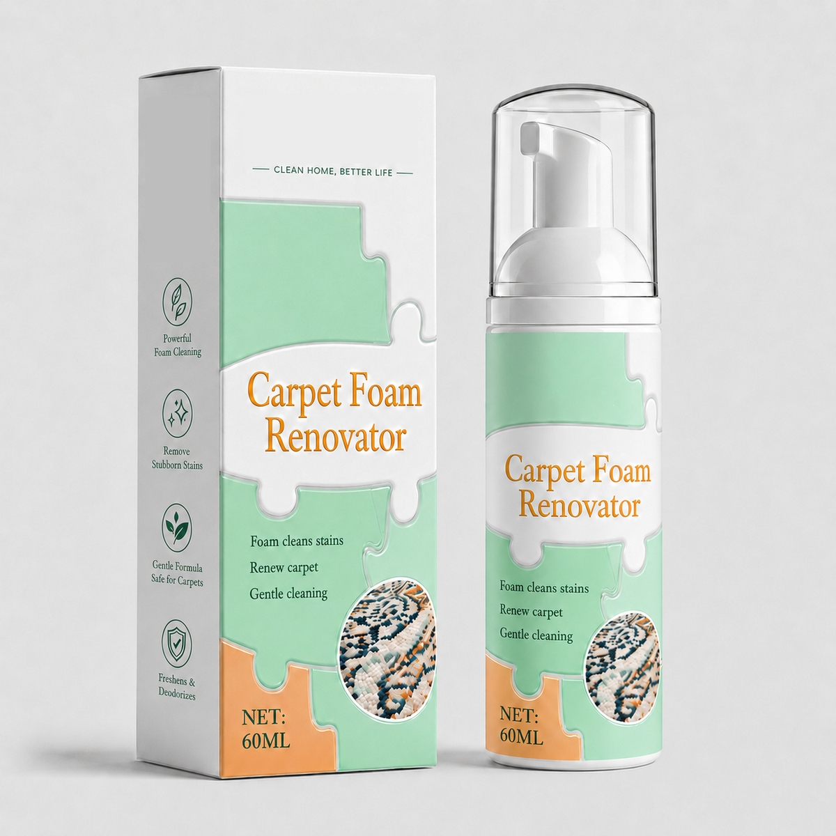 Stain Waterless Carpet Foam Renovator - Free towels