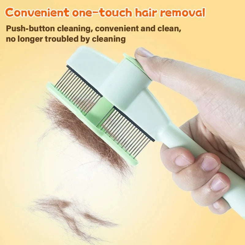 Self-Cleaning Pet Grooming Brush
