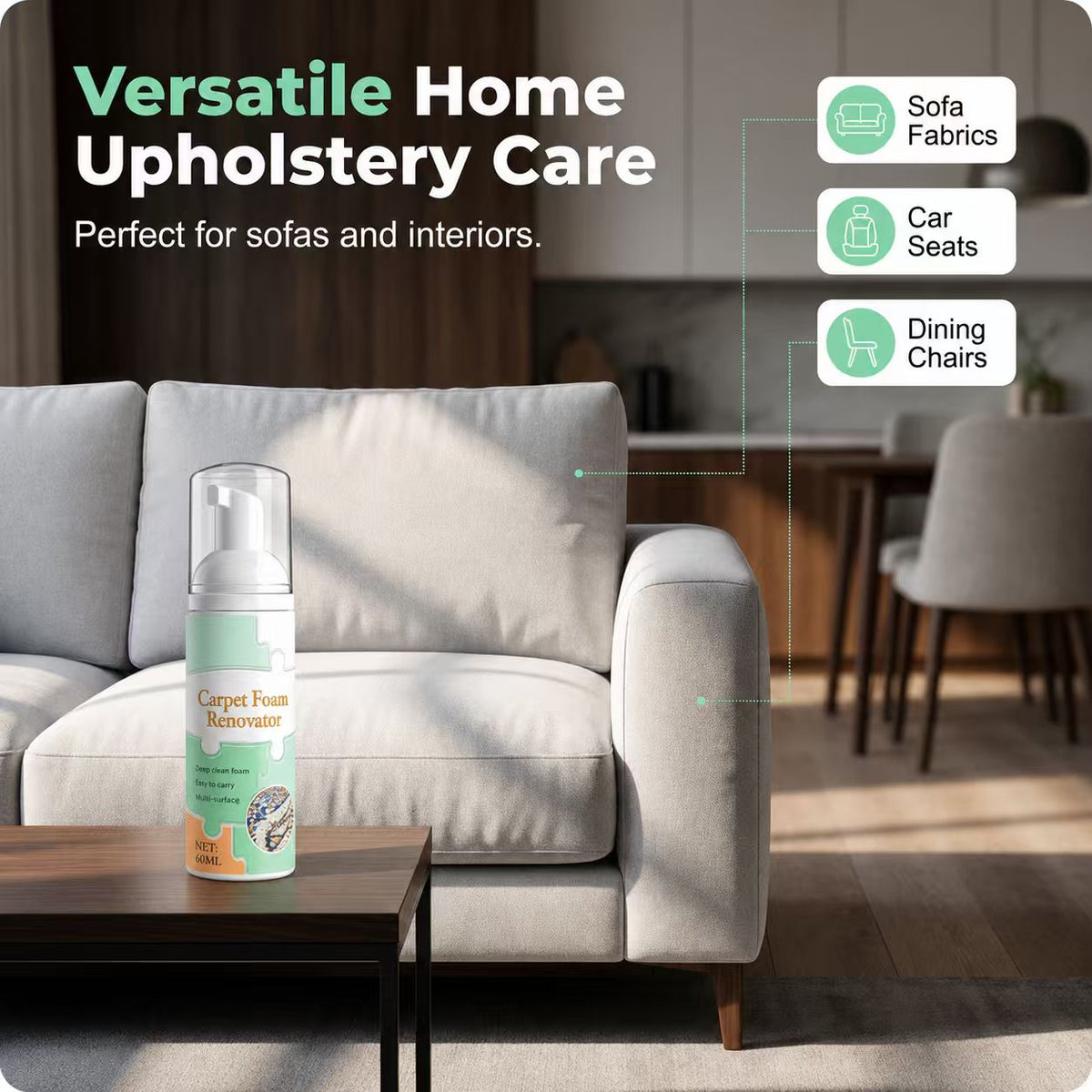Stain Waterless Carpet Foam Renovator - Free towels