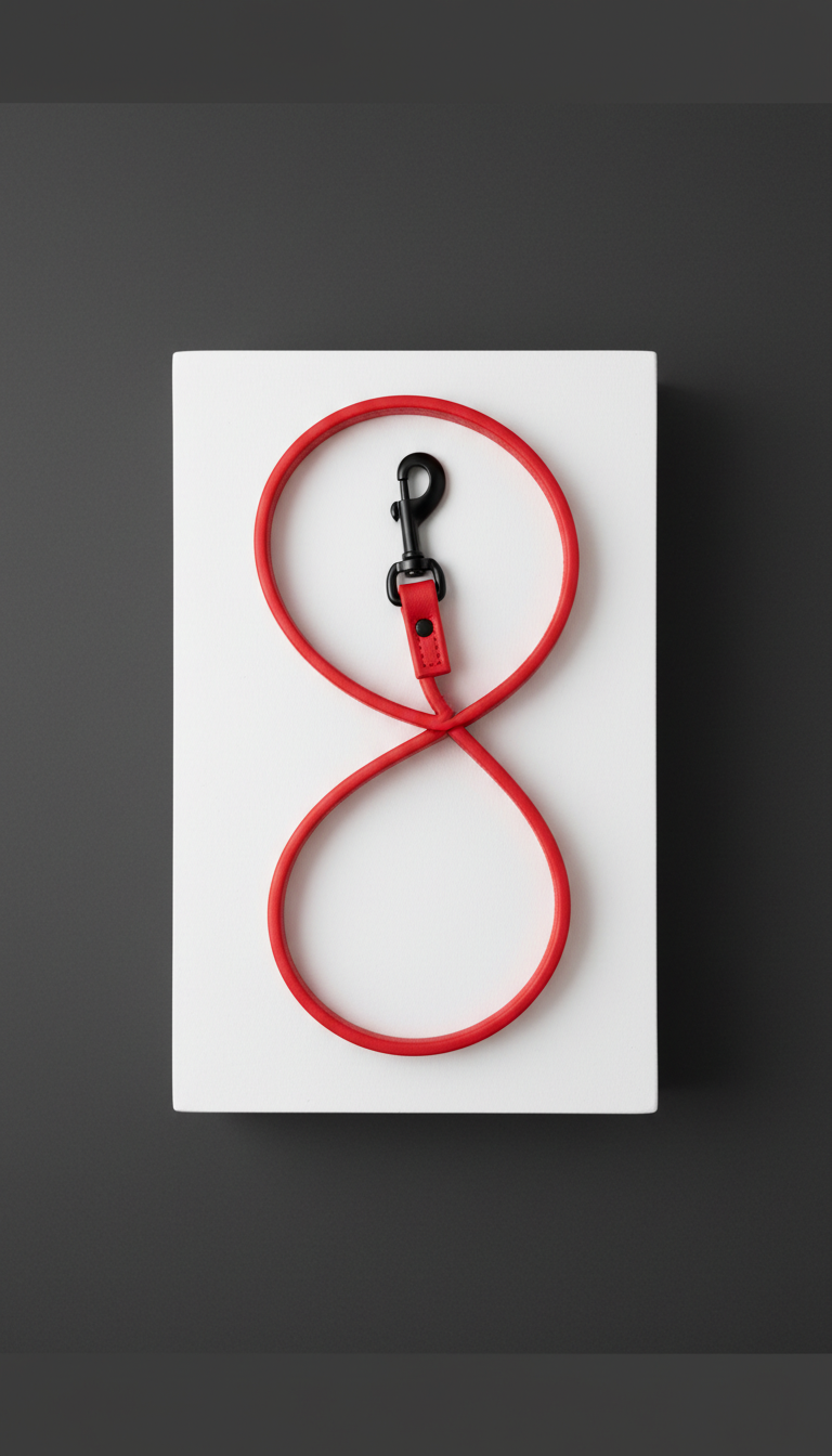 Vegan Leather Dog Leash With Bold Color