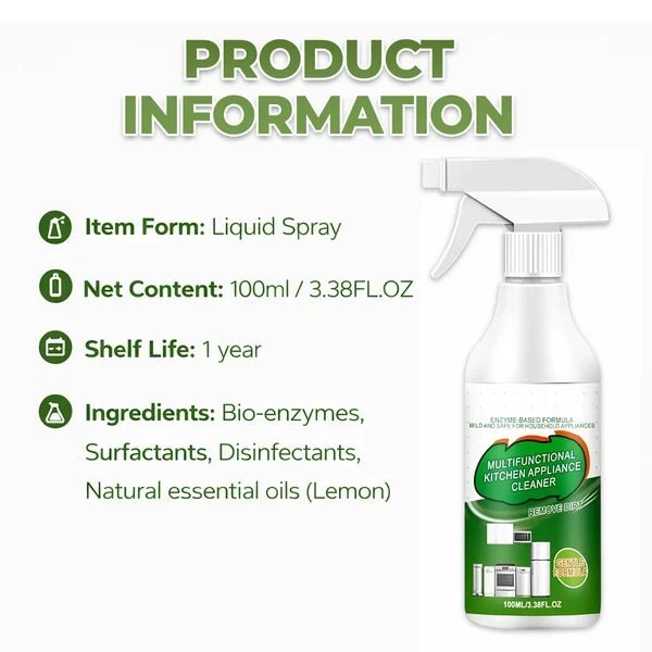 Multi-Purpose Enzyme Foam Cleaner - Effortlessly Removes Grease in Seconds