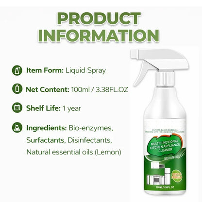 Multi-Purpose Enzyme Foam Cleaner - Effortlessly Removes Grease in Seconds