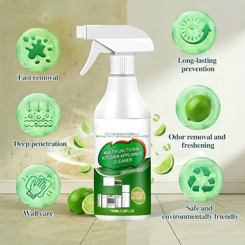 Multi-Purpose Enzyme Foam Cleaner - Effortlessly Removes Grease in Seconds