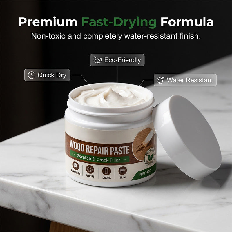 Wood Repair Paste for Furniture and Floor - Complimentary Tools